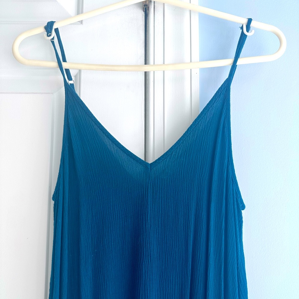 Lovestitch Gauze Long Maxi Dress in Teal